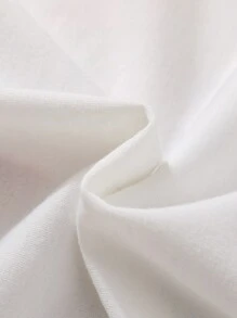 SHEIN Unity Slogan & Figure Graphic Drop Shoulder Sweatshirt - White - View 6