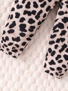 女嬰愛心刺繡荷葉邊連身背心&豹紋印花長褲 - 紫色 - 查看 8