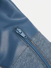 時髦和流行女性靴子 - 藍色 - 查看 7