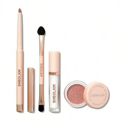 SHEGLAM Lip Dazzler Glitter Kit-Debutante Long-Lasting Glitter Lip Gloss Sexy Super Stay Non-Sticky Shiny Liquid Kit Liquid Lipstick Pink Liquid Lipstick Lip Combo Brand Beauty Makeup Face Paint Cosmetic For Women Girls Perfect For Spring Summer Ideal For Y2K Fancy Fashion Suitable For Birthday Mother'S Day Gift Rave Party Ready Best Color