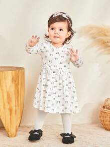 Lovely And Fun Bowknot Design Comfortable Non-Slip Soft Sole Baby Flats