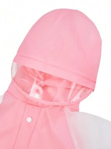 1pc Kid's Raincoat For Outdoor - Pink - View 5