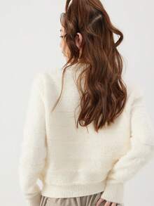 Solid Button Front Cardigan