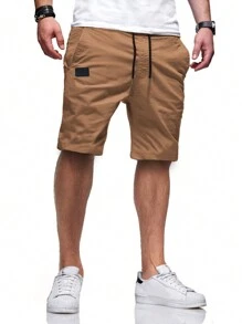 Manfinity Homme Men 2pcs Patched Detail Drawstring Oversize Shorts - Multicolor - View 4