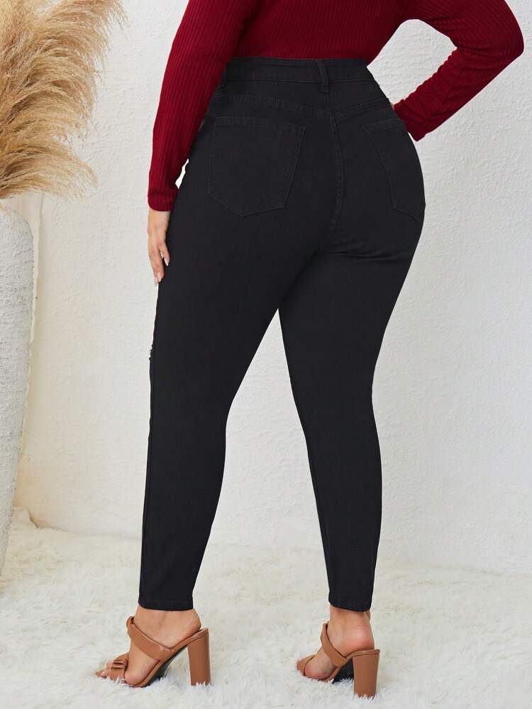 Plus Ripped Skinny Jeans