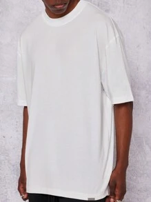 SUMWON Regular Fit Short Sleeve Essential Tee - White - View 7