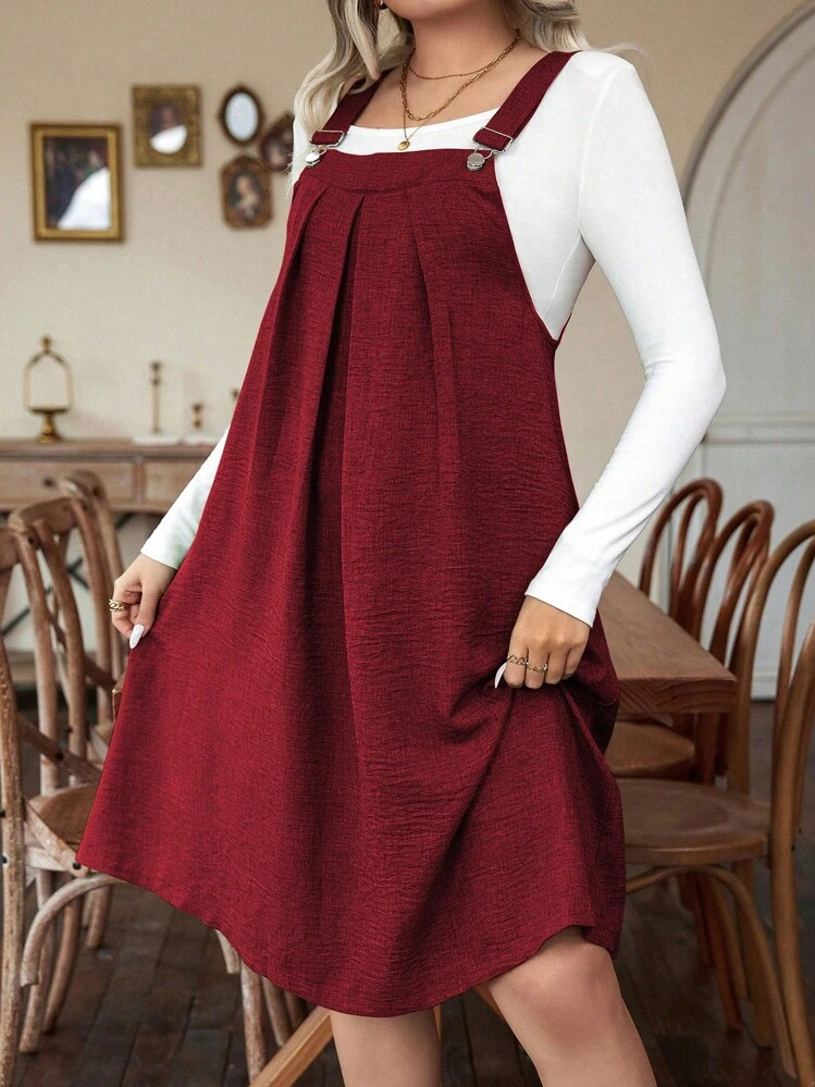 Vintage Overall Dress Burgundy Cord Pinafore Dress Plus Size Overall Mini  Dress Sewing Pattern  Patterns For