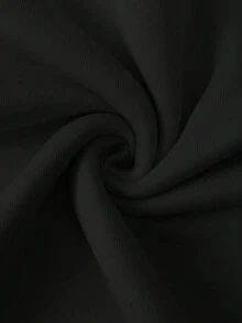 SHEIN EZwear Hơn Quả bí ngô & Đồ họa Chữ cái Áo nỉ - màu đen - Xem 6