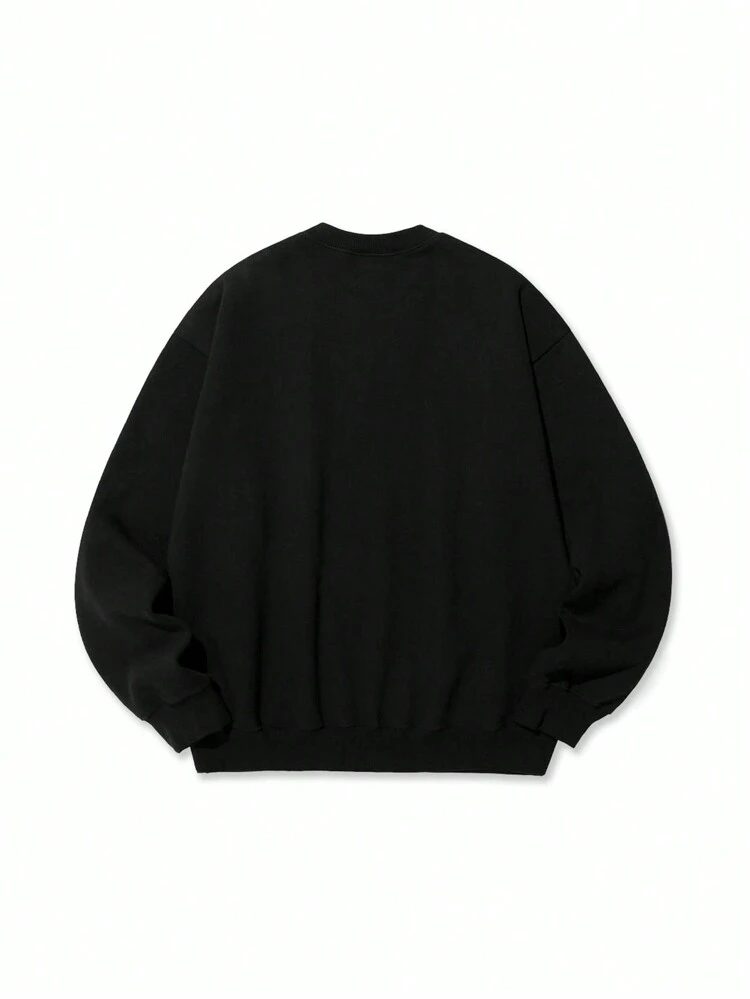 Men Slogan Graphic Drop Shoulder Sweatshirt Men Sweatshirt