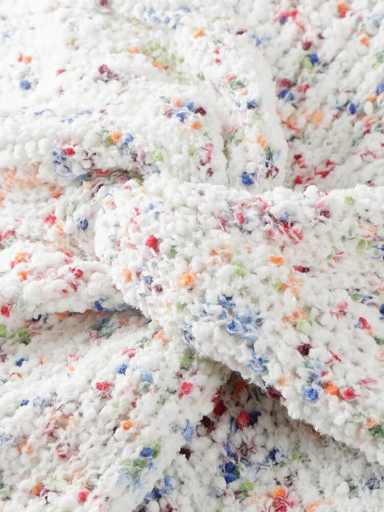 Plus Twist Front Space Dye Sweater Knit Pullover Fall Winter Sweater