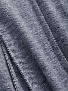 DAZY 素色接縫細節A字洋裝 - 藍色 - 查看 9