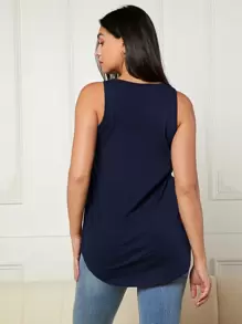 MaterniWear Maternity Solid Nursing Tank Top