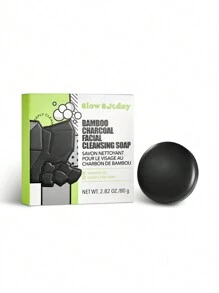 SlowSunday  Bamboo charcoal Facial cleansing soap - Black - View 7