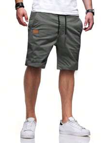 Manfinity Homme Men 2pcs Patched Detail Drawstring Oversize Shorts - Multicolor - View 4