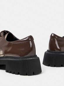 SheIn MOD Women's Thick-soled Shoes - Brown - View 5