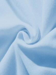 Manfinity LEGND Men Floral & Letter Graphic Drop Shoulder Sweatshirt - Blue - View 3