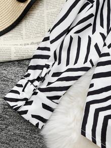 SHEIN LUNE 休閒全身印花加大襯衫 - 彩色 - 查看 6