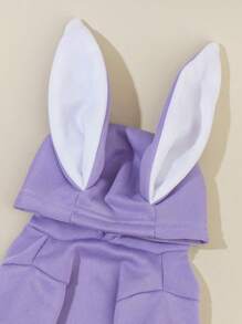 PETSIN 1pc Pinkish-purple Rabbit Pet Hoodie - Purple - View 6
