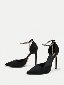 SheIn BIZ Women's High Heel Shoes - Black - View 6