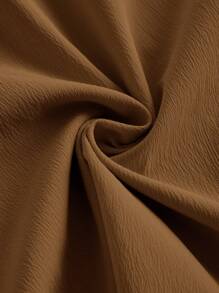 SHEIN MOD 胸部褶皺側打結吊帶洋裝