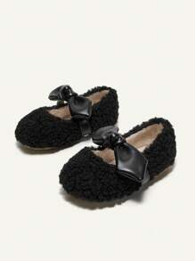 Lovely And Fun Bowknot Design Comfortable Non-Slip Soft Sole Baby Flats