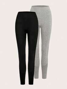 Easithlete 2 piezas Leggings deportivos control de barriga - Multicolor - Ver 6