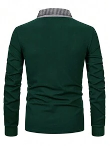 男士polo襯衫 - 綠色 - 查看 2