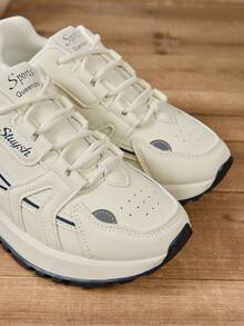 跑步鞋適用於秋冬,透氣網布時尚女性老爹鞋