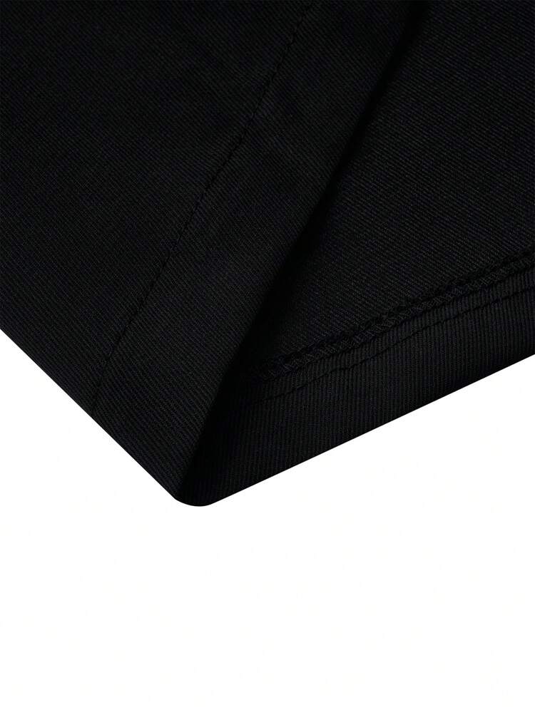 Plus Contrast Space Dye Panel Lapel Collar Blazer and Suit Pants