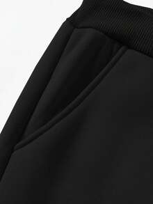 Manfinity LEGND Nam Đồ họa Hình & Chữ cái Eo dây rút Quần thể thao - màu đen - Xem 4