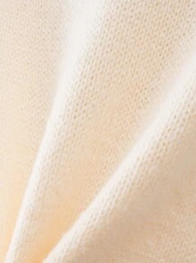 Teenager Mädchen Pullover mit Farbblock, Rollkragen, Drop Shoulder