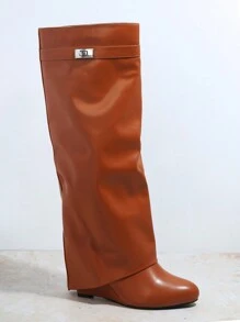 SHUZIA 極簡風格滑靴 - 鏽棕色 - 查看 2