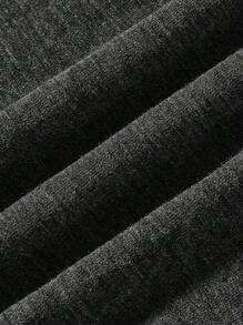 SHEIN 3入組字母圖案前打結格紋印花短褲 - 彩色 - 查看 5