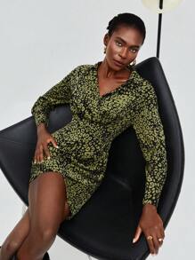 Maija 滿版印花圍裹洋裝 - 彩色 - 查看 7