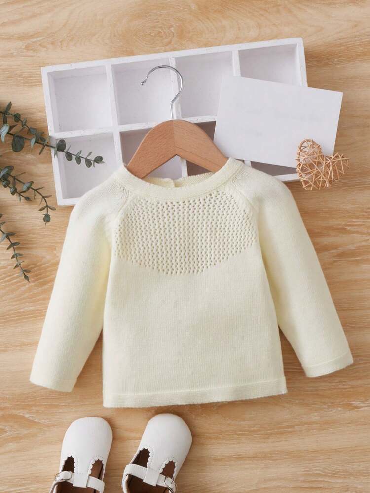 Baby Girl Raglan Sleeve Sweater