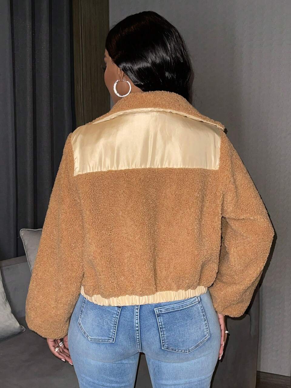 Zip Up Teddy Jacket