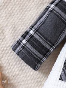 男嬰格紋印花連身褲 - 彩色 - 查看 7