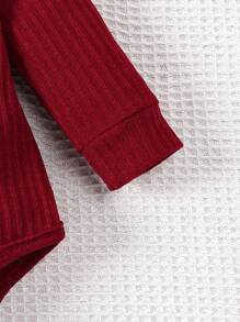 SHEIN Baby Boy Button Front Bodysuit & Sweatpants - Multicolor - View 5