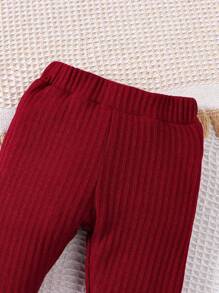 SHEIN Baby Boy Button Front Bodysuit & Sweatpants - Multicolor - View 6