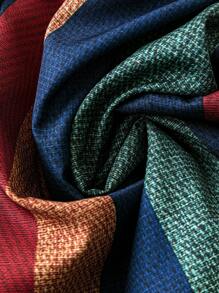 SHEIN LUNE Plus Striped Print Shirt & Wide Leg Pants - Multicolor - View 5