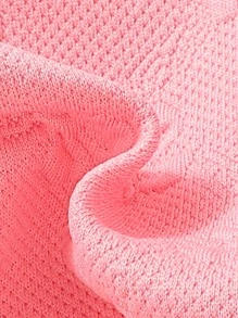 Baby Girl Contrast Mesh Ruffle Trim Sweatshirt - Pink - View 5