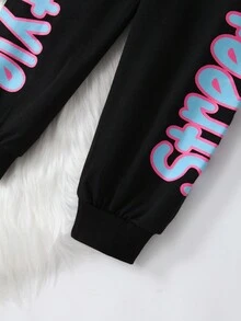 SHEIN 年輕女孩們套裝 - 黑色 - 查看 3