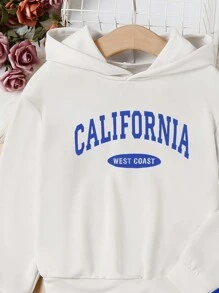 SHEIN 女孩字母圖案連帽衫和運動褲 - 彩色 - 查看 4