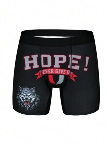 Men's Wolf Print Boxer Underwear - Multicolor - View 1