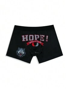 Men's Wolf Print Boxer Underwear - Multicolor - View 3