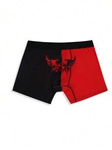 Men Two Tone Graphic Print Boxer Brief - Multicolor - View 3