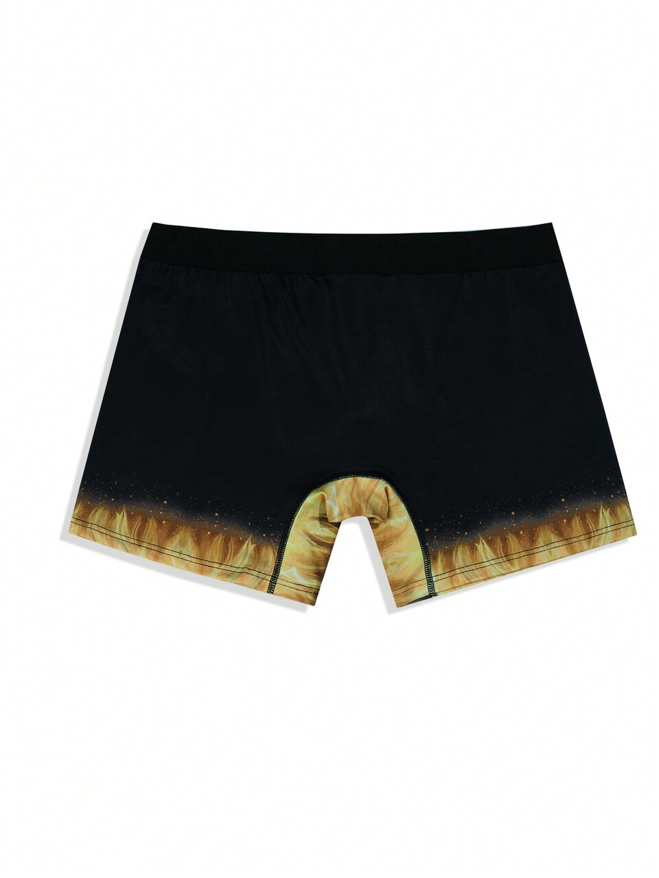 Men's Letter Flame Print Boxer Briefs