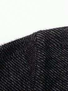 韩版男士拉链保暖加厚商务休闲通勤通勤保暖长袖修身针织外套，带口袋和帽子，秋冬季保暖外套