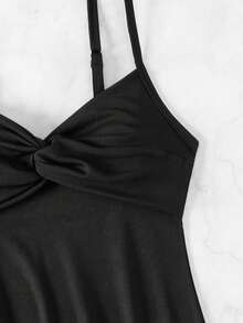 Twist Front Tankini - Multicolor - View 6