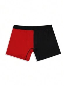 Men Two Tone Graphic Print Boxer Brief - Multicolor - View 2